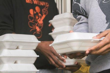 Students get hot meal